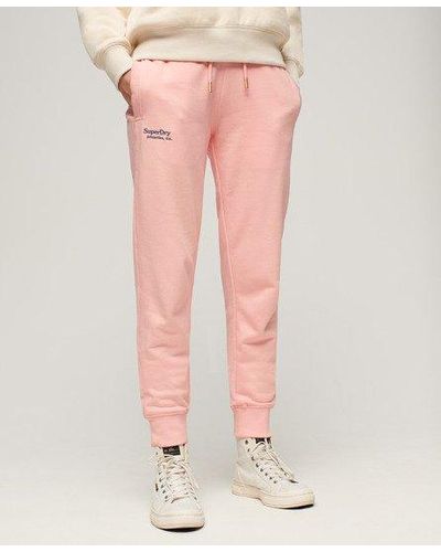 Superdry Essential Logo joggers - Pink