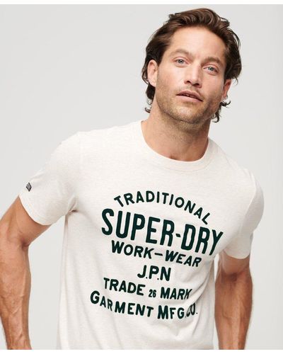 Superdry Athletic Script Graphic T-shirt in Green for Men | Lyst