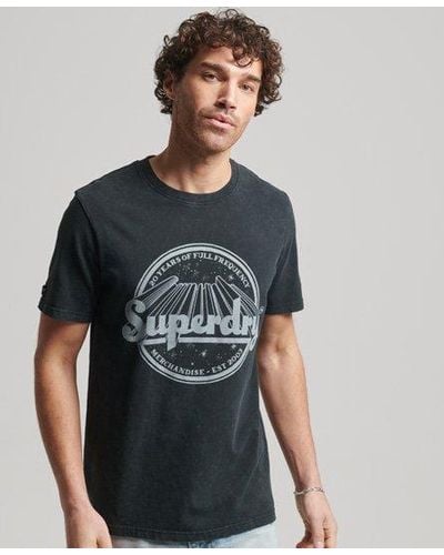 Superdry T-shirt vintage merch store - Gris