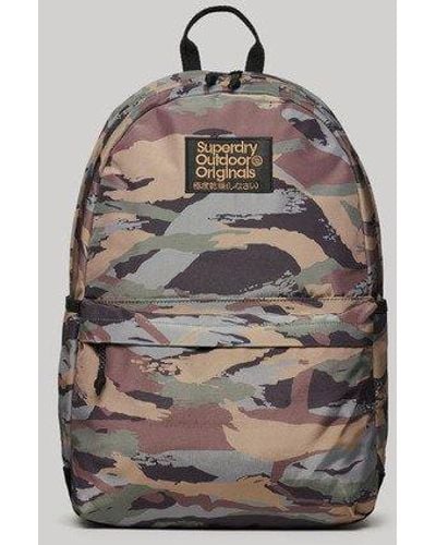 Superdry Ladies Classic Printed Montana Backpack - Gray