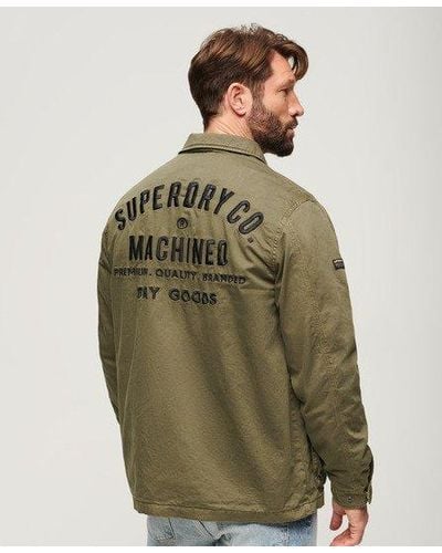 Superdry Military M65 Embroidered Lightweight Jacket - Green