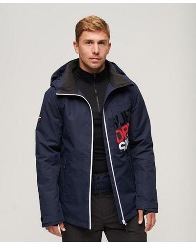 Superdry Sport Ski Freestyle Core Jacket in Blue for Men