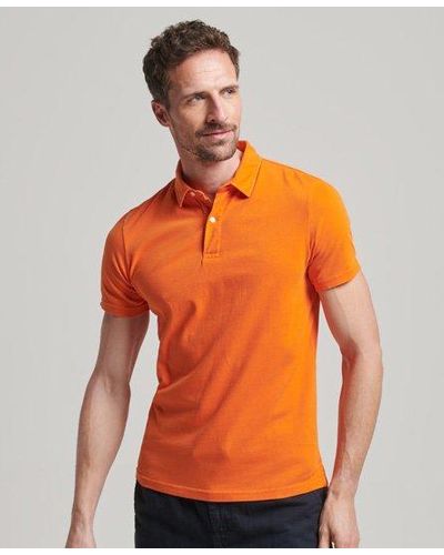 Superdry Jersey Poloshirt - Oranje