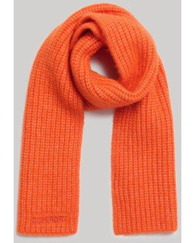 Superdry Essential Ribbed Scarf - Orange