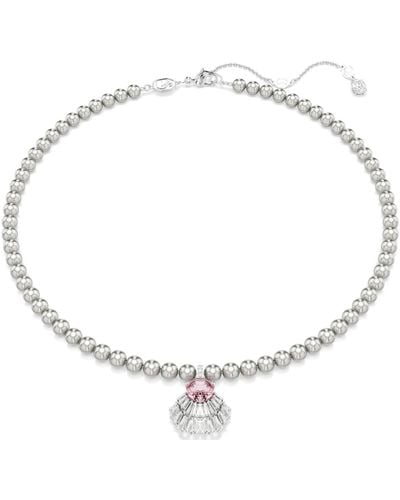 Swarovski Pendentif idyllia, tailles diverses, crystal pearls, coquillage - Blanc