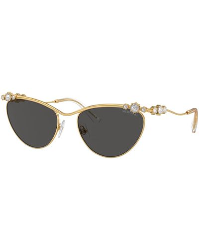 Swarovski Sonnenbrille, ovale form, sk7017 - Braun