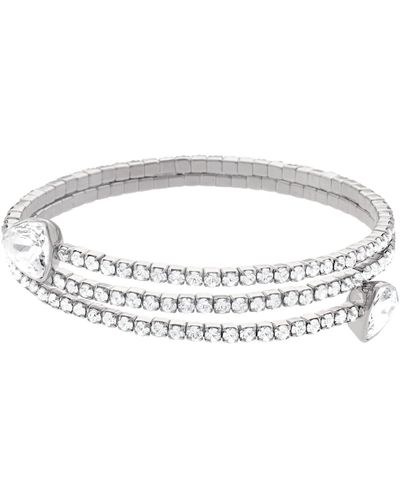 Swarovski Twisty armreif, trilliant-schliff - Mettallic