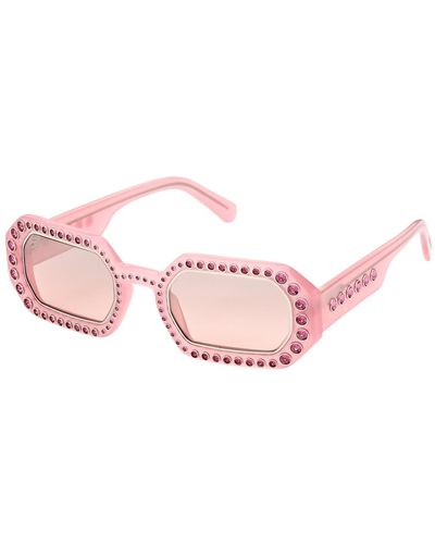 Swarovski Ladies' Sunglasses Sk0345-4872u Ø 48 Mm - Pink