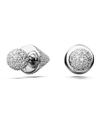 Swarovski Luna Stud Earrings - Metallic