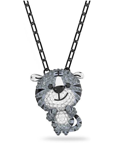 Swarovski Zodiac Tiger Pendant - Metallic