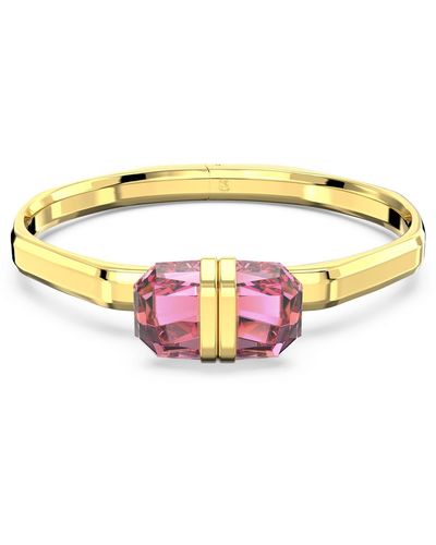 Swarovski Bracelet-jonc lucent, fermoir magnétique - Rose
