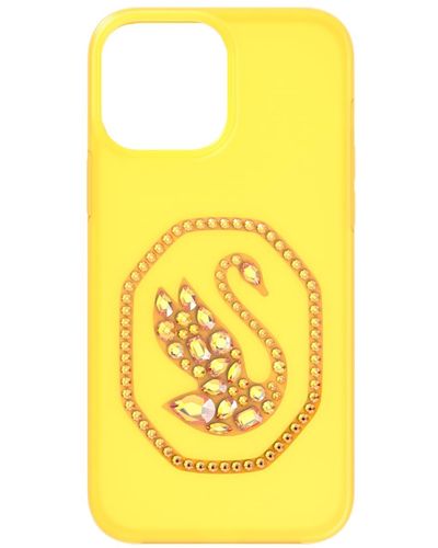 Swarovski Funda para smartphone, cisne, iphone® 13 pro max, amarilla - Amarillo