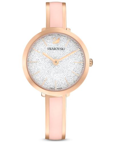 Swarovski Reloj crystalline delight, fabricado en suiza, brazalete de metal - Multicolor