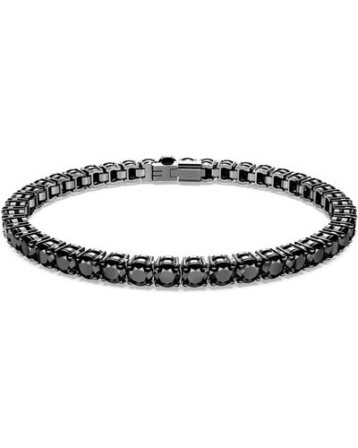 Swarovski Matrix Tennis Bracelet - Black