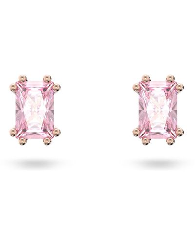 Swarovski Stilla Stud Earrings - Pink