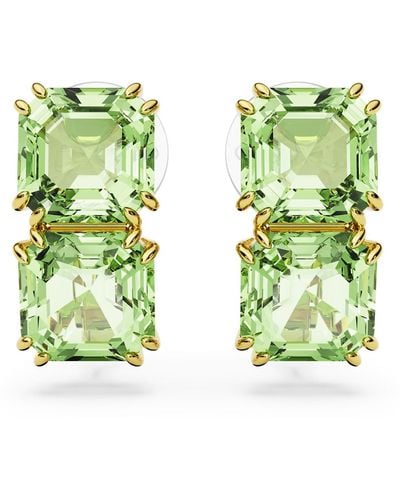 Swarovski Millenia Clip Earrings - Green