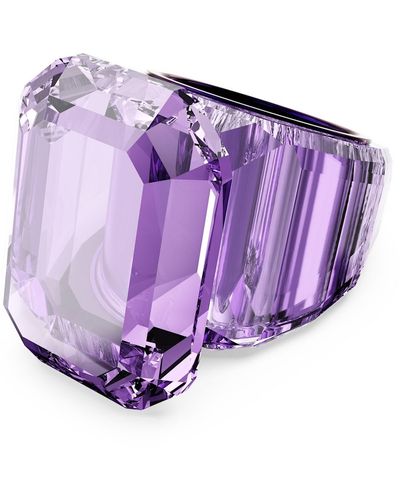 Swarovski Lucent Cocktail Ring - Purple