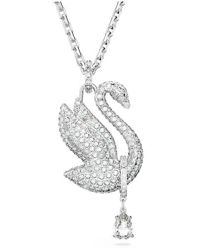 Swarovski Iconic Swan Necklace - Metallic