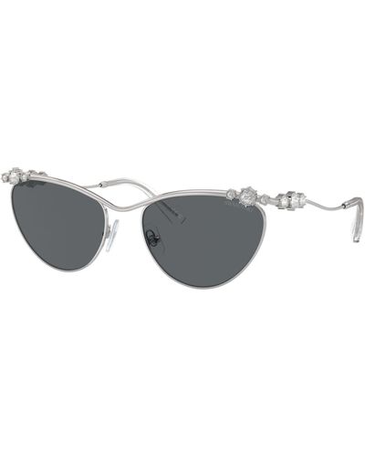 Swarovski Sonnenbrille, ovale form, sk7017 - Grau