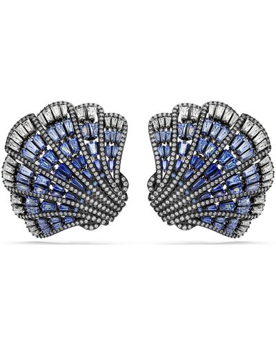 Swarovski Idyllia Clip Earrings - Blue