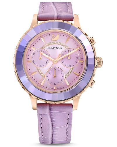Swarovski Octea Lux Chrono Watch - Purple