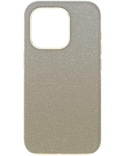 Swarovski Custodia per smartphone high, sfumatura di colore, iphone® 15 pro, tono dorato - Grigio