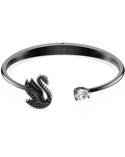 Swarovski Bracelet-jonc swan, cygne - Noir