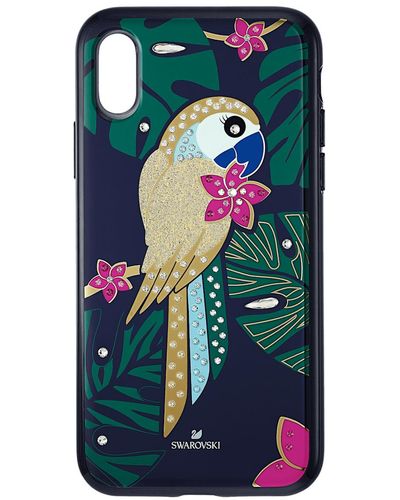 Swarovski Tropical Parrot Smartphone Case - Black