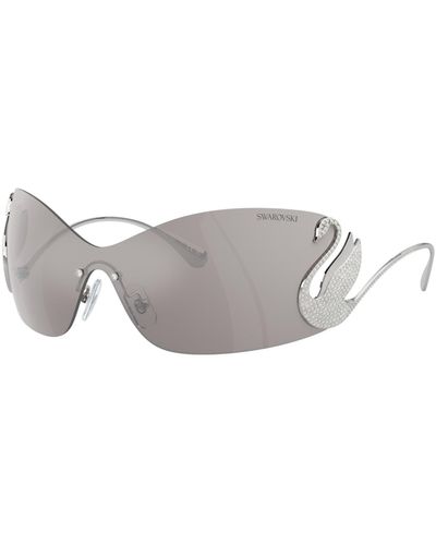 Swarovski Sonnenbrille, maske, schwan, sk7020 - Grau