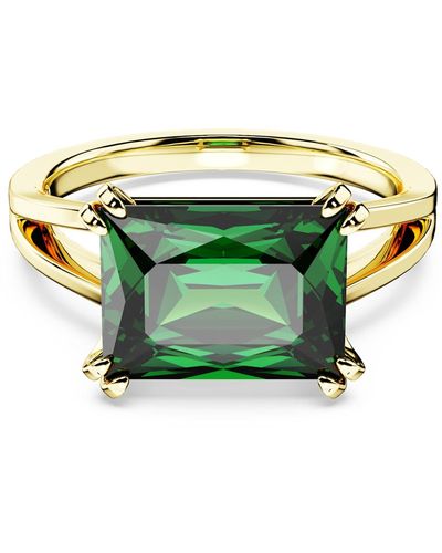 Swarovski Matrix Cocktail Ring - Green