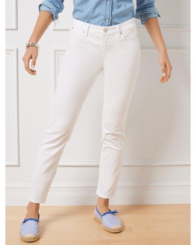 Talbots Slim Ankle Jeans - White