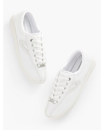 Tretorn ® Nylite Plus Elite Leather Sneakers - White