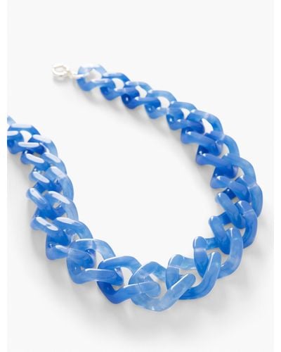 Talbots Chunky Links Necklace - Blue