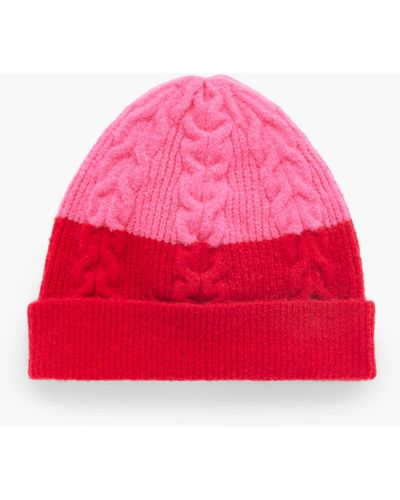 Talbots Cable Beanie - Red