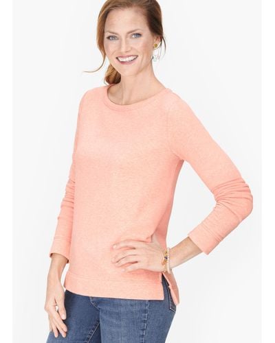 Talbots Heathered Sweatshirt - Pink