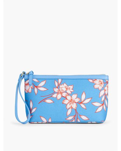 Talbots Flowing Hibiscus Flared Wristlet - Blue