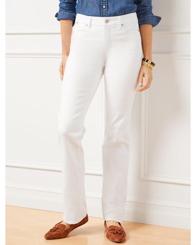 Talbots High-waist Barely Boot Jeans - White