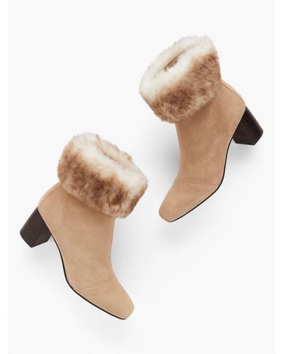 Talbots Crawford Shearling Bootie - Natural