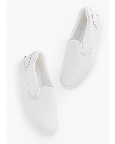 Keds ® Pursuit Slip-on Leather Sneakers - White