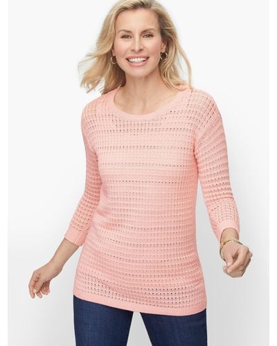 Talbots Mixed Yarn Sweater - Pink