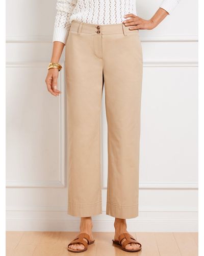 Talbots New England Crop Chinos Trousers - Natural