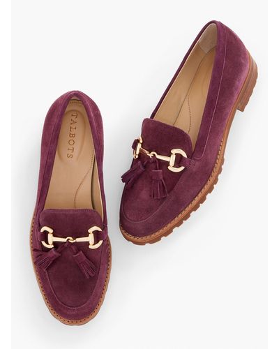 Talbots Cassidy Tassel Loafers - Red
