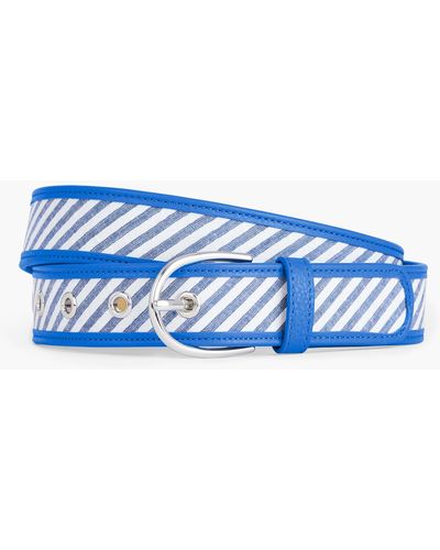 Talbots Seersucker Belt - Blue