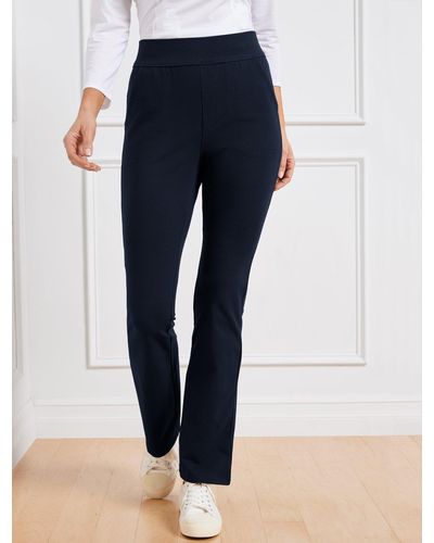 Talbots Everyday Stretch Flare Leg Trousers - Blue