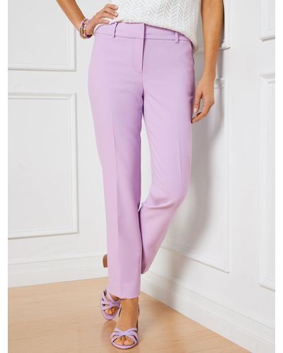 Talbots Hampshire Ankle Trousers - Purple
