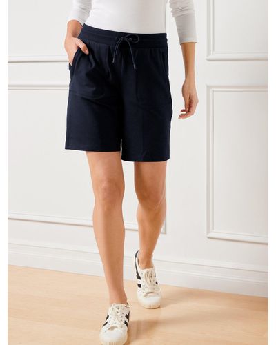 Talbots Modal French Terry Shorts - Blue