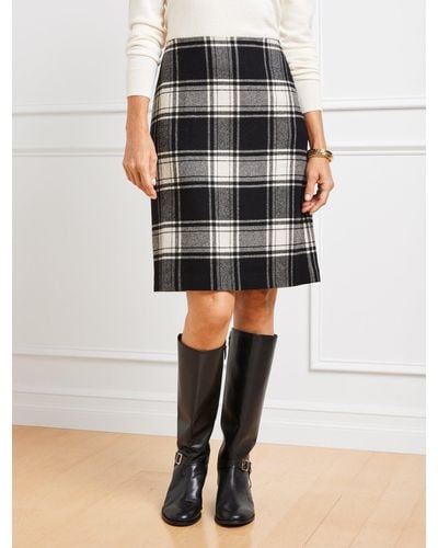 Talbots Fireplace Plaid A-line Skirt - Multicolor
