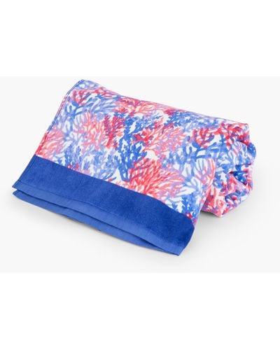 Talbots Dynamic Coral Beach Towel - Blue