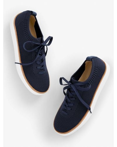 Talbots Brittany Knit Trainers - Blue