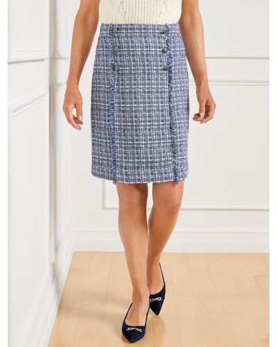 Knee Length Tweed Skirts